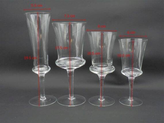 Lot de 24 verres à pied