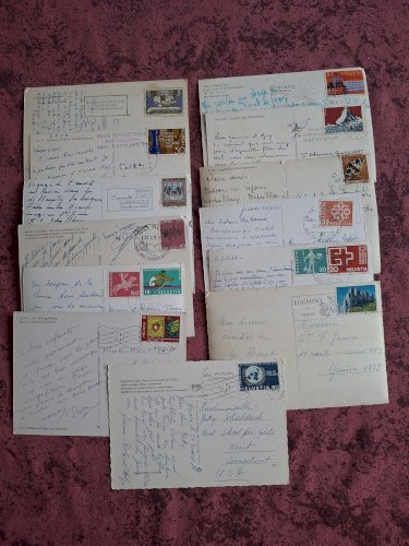 Lot de 250 cartes postales Suisse avec diversité CPA CPSM CPM