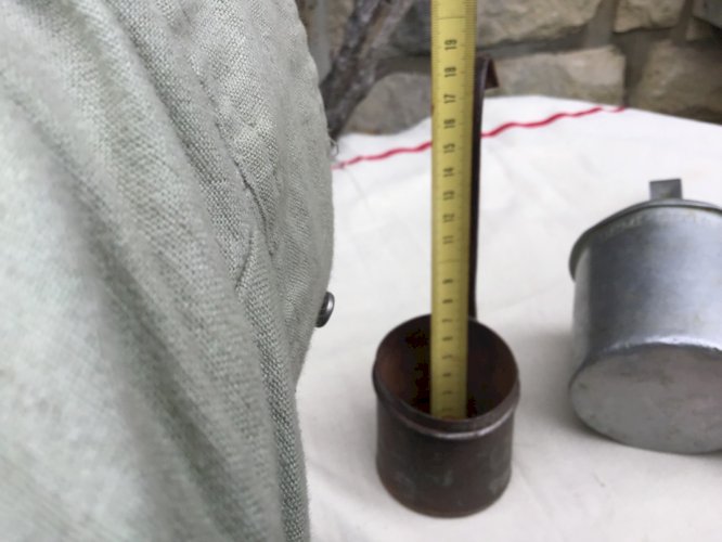 Lot de 3 Ancienne mesure à lait  2 demi-litre et 1 quart-de-litre aluSEB et fer