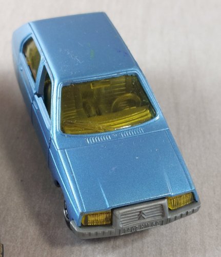 Lot de 3 anciennes voitures, Citroën GS, CX 2200, Visa, en métal, Norev Jet Car