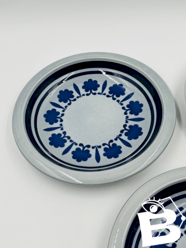 Lot de 3 assiettes Boch Baltic vintage