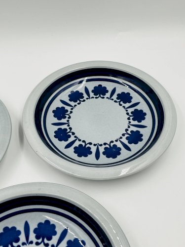 Lot de 3 assiettes Boch Baltic vintage