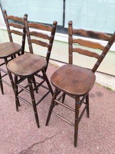 Set of 3 bistro bar stools.