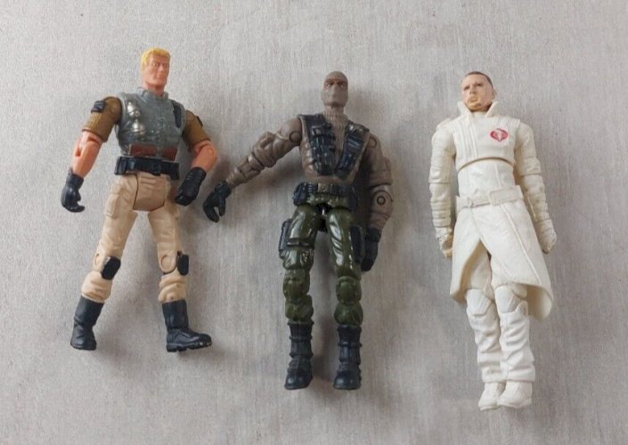 Lot de 3 figurines GI Joe, Hasbro 2002 2003