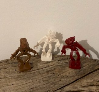 Set of 3 Lego Bionicle figurines