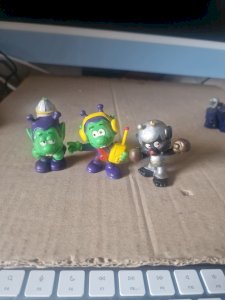 Lot De 3 Figurines sniks Bully, Années 80, 6 cm