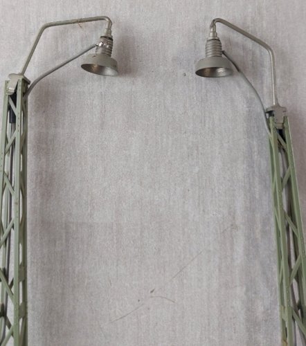 Lot de 3 lampadaires pylônes, Märklin, 19 cm, en HO