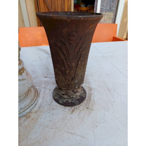 Lot de 3 Vases en Fonte 1900 de Charleville - Mézières