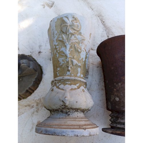 Lot de 3 Vases en Fonte 1900 de Charleville - Mézières