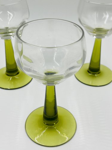 Lot de 3 verres à vin Roemer lisses