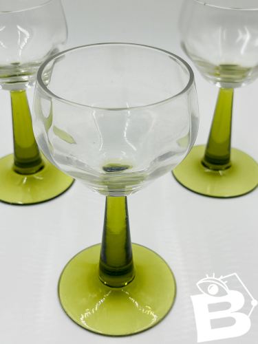 Lot de 3 verres à vin Roemer lisses