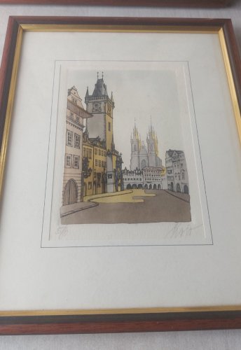 Lot de 4 anciens dessins, à identifier