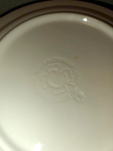 lot de 4 assiettes à dessert au décor de carreaux bleus et blancs en bon etat