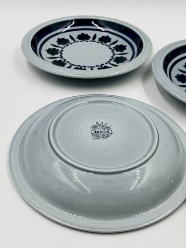 Lot de 4 assiettes Boch Baltic vintage