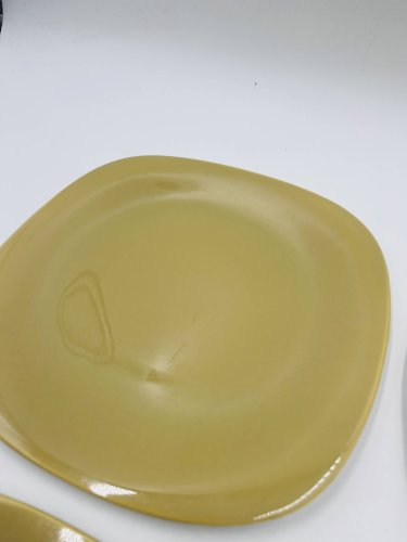 Lot de 4 assiettes Boch La Louvière – Séduction – Années 60