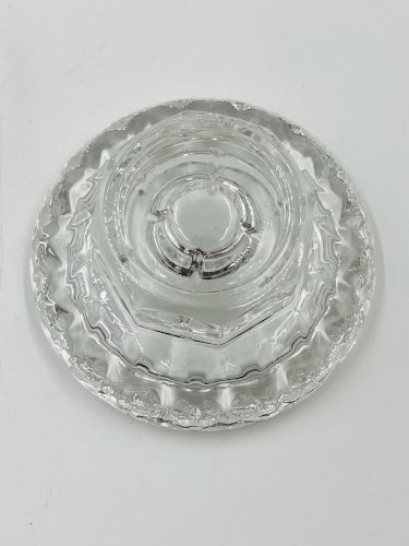 Lot de 4 Bougeoirs Cristal Ciselé Bolsius France 70s