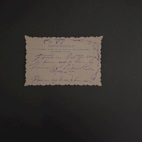 Lot de 4 cartes de vœux anciennes du Nouvel An M3730