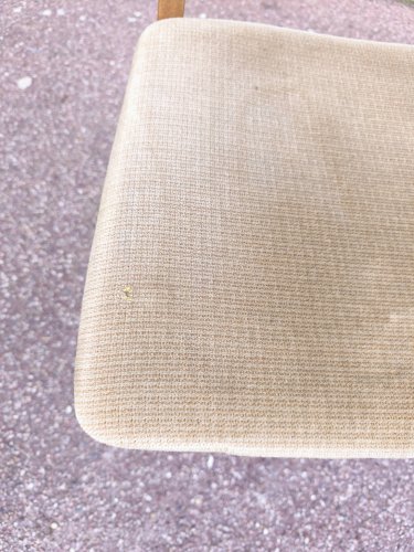 Lot de 4 chaises scandinave bois et tissu