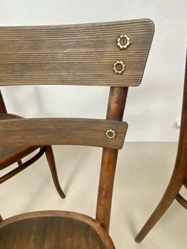 Lot de 4 chaises Thonet en hêtre – Modèle n°651