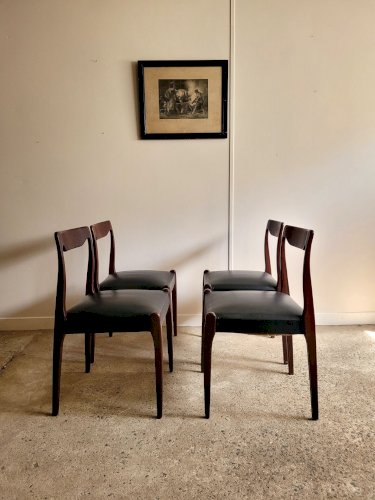 Lot de 4 chaises vintage style Niels Otto Moller