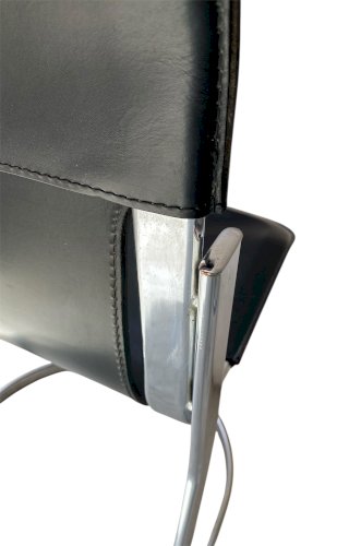 Lot de 4 Chaises Vintage – Willy Rizzo pour Cidue, Italie, Années 70