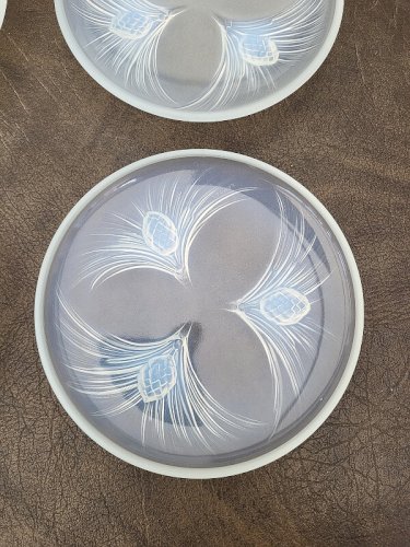 LOT DE 4 COUPELLES EN VERRE OPALESCENT FRANCE N° 18