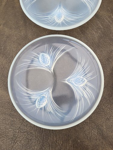 LOT DE 4 COUPELLES EN VERRE OPALESCENT FRANCE N° 18