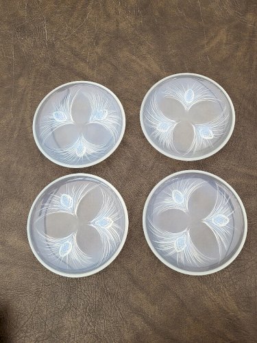 LOT DE 4 COUPELLES EN VERRE OPALESCENT FRANCE N° 18