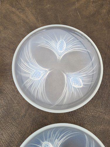 LOT DE 4 COUPELLES EN VERRE OPALESCENT FRANCE N° 18