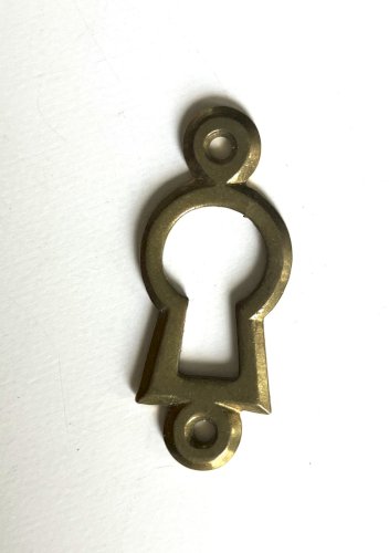 lot de 4 entrees de serrure anciennes 32x13 mm