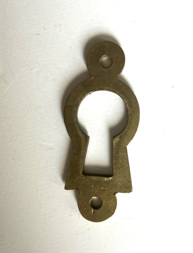 lot de 4 entrees de serrure anciennes 32x13 mm