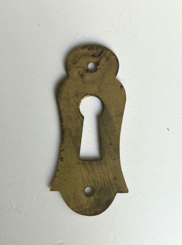 lot de 4 entrees de serrure anciennes 48x22 mm