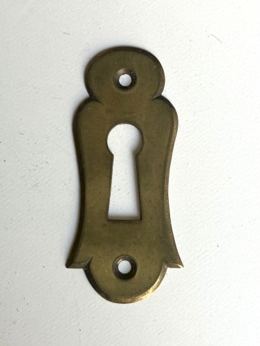 lot de 4 entrees de serrure anciennes 48x22 mm