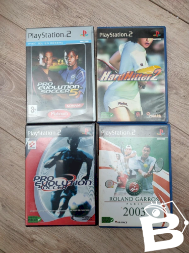 Lot de 4 jeux ps2, pes , roland garros etc