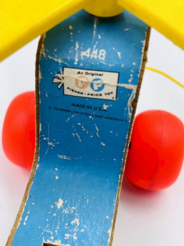 Lot de 4 jouets en bois Fisher-price années 60