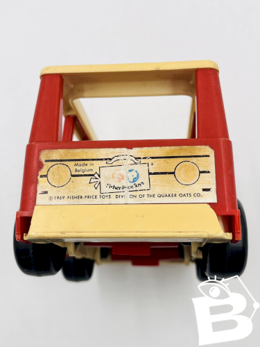 Lot de 4 jouets en bois Fisher-price années 60