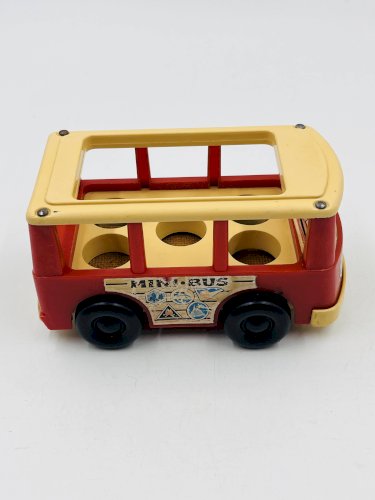 Lot de 4 jouets en bois Fisher-price années 60