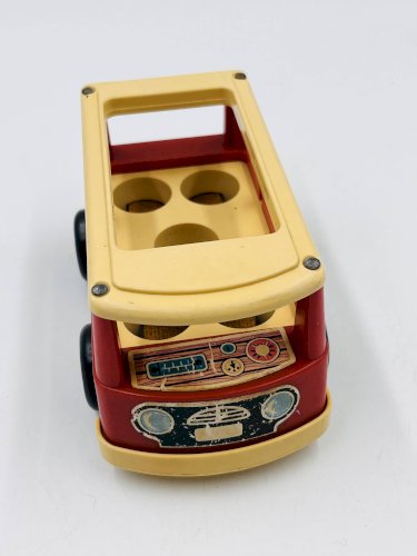 Lot de 4 jouets en bois Fisher-price années 60