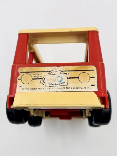 Lot de 4 jouets en bois Fisher-price années 60