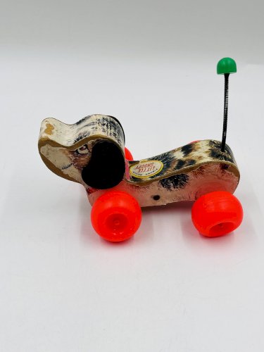 Lot de 4 jouets en bois Fisher-price années 60