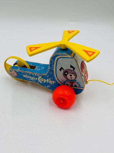 Lot de 4 jouets en bois Fisher-price années 60