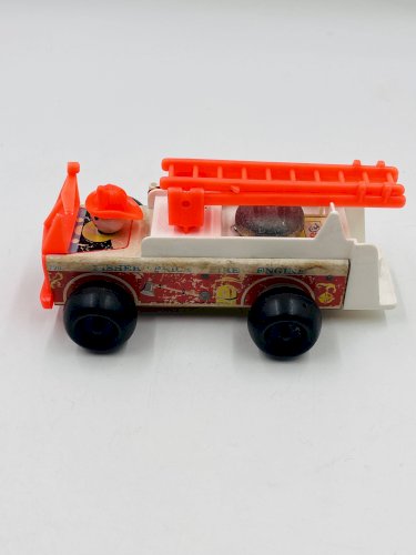 Lot de 4 jouets en bois Fisher-price années 60