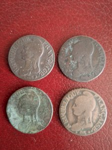 Set of 4 pieces of 5 cents Year 5, 7, and 8 including Year 7/5 D