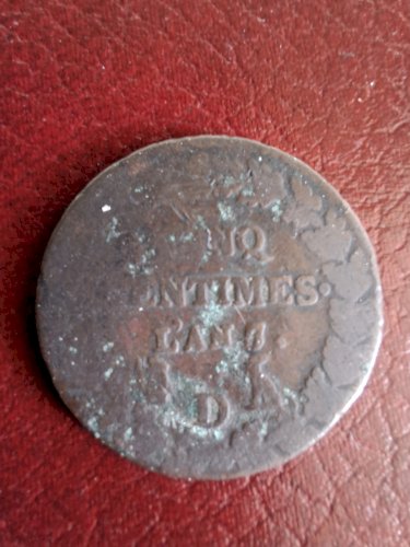 Lot de 4 pièces de 5 centimes An 5, 7 et 8 dont An 7/5 D
