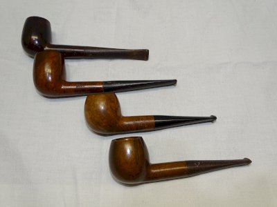 -LOT of 4 ANTIQUE PIPES LMR - BRIAR - ROPP - ELECTRA PRESTIGE FROM THE ATTIC