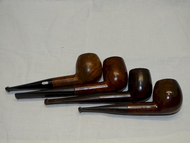 -LOT de 4 PIPES ANCIENNES LMR - BRUYERE - ROPP - ELECTRA PRESTIGE JUS de GRENIER