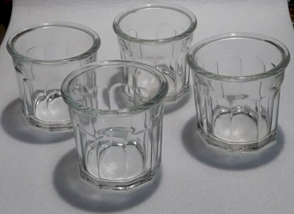 Lot de 4 pots à confiture 375 anciens