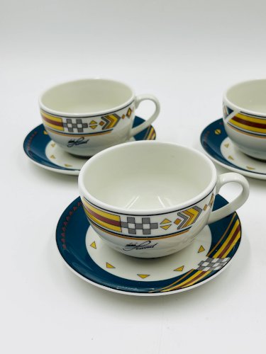 Lot de 4 tasses de designer Royal Mosa Ravenne