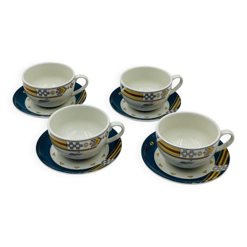Lot de 4 tasses de designer Royal Mosa Ravenne