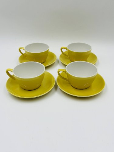 Lot de 4 tasses et sous-tasses Villeroy & Boch